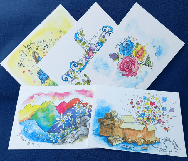 &#039;The Sound of Musings&#039; Postcards (2 packs - incl p&amp;p)